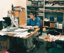 Ira Glass in his office